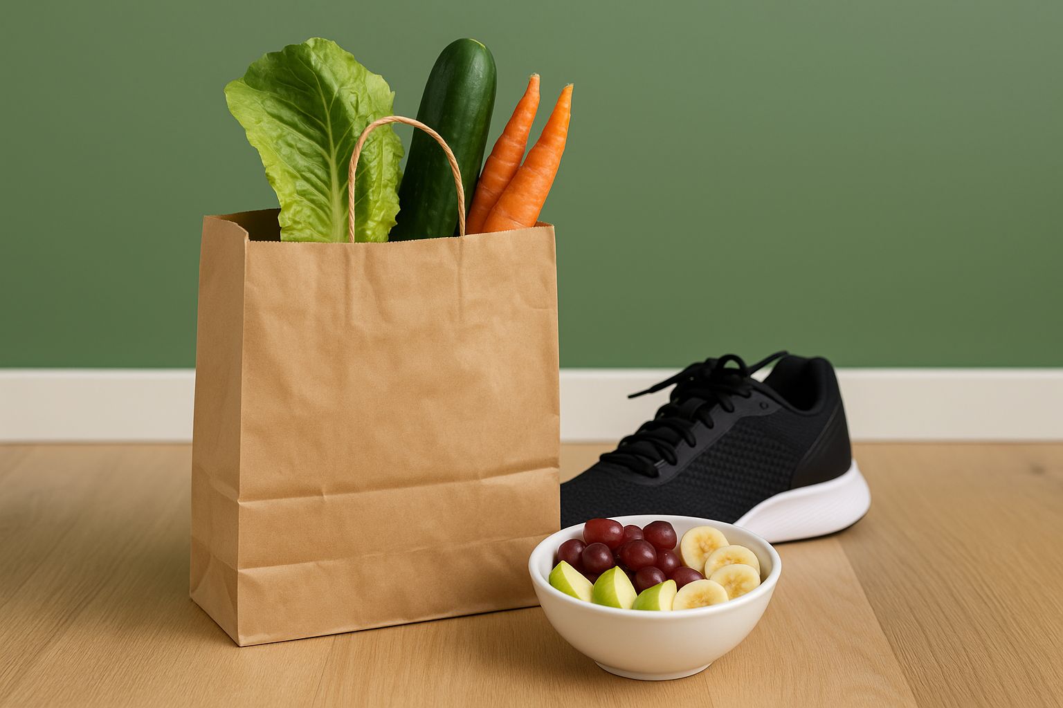 Frukt och nötter som nyttigt mellanmål före träning